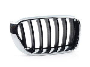 ES#2921462 - 51117338572 - Kidney Grille - Right - Chrome with gloss black slots. - Genuine BMW - BMW