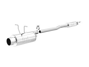 ES#2613569 - 15741 - Performance Cat-Back Exhaust System - 2.25" stainless steel with 4" polished single exit tips - Magnaflow - MINI