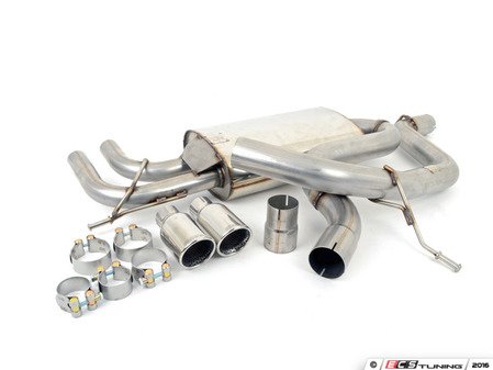 ES#2953956 - ssxvw147KT - Turbo-Back Exhaust System - Non-Resonated - 3" Down pipe with Hi-Flow Sports cat and 2.75" stainless steel cat-back with twin 80mm GT80 polished tips - Milltek Sport - Audi