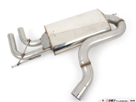 ES#3195011 - SSXAU636 - Cat-Back Exhaust System - Non-Resonated - 2.75" stainless steel with twin 80mm GT80 polished tips - Milltek Sport - Audi