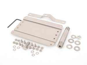 ES#3024351 - G-BMW-X3 - No Holes License Plate Bracket  - Avoid drilling holes in your bumper by utilizing a tow hook mounted plate bracket - GMG Motorsports - 
