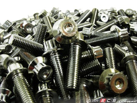 ES#9801 - BBSRMCHRBOLT - Wheel Bolts for BBS RM 2-Piece Wheels - Chrome (24mm) - Chrome finish, complete set for 4 wheels (120 pieces) - ECS - BMW