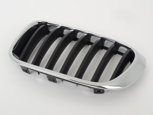 ES#2921461 - 51117338571 - Kidney Grille - Left - Chrome with gloss black slots. - Genuine BMW - BMW