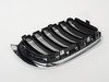 ES#2921461 - 51117338571 - Kidney Grille - Left - Chrome with gloss black slots. - Genuine BMW - BMW