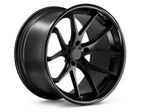 ES#3083640 - FR2201055112B1kt - 20" FR2 Style Wheels - Set Of Four - (NO LONGER AVAILABLE) - 20"x10.5" ET38 57.1CB 5x112 Matte Black with Gloss Black lip - Ferrada Wheels - Audi