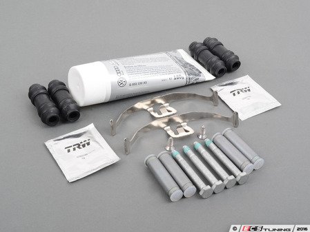 ES#2593939 - 8K0698135AKT - Front Pad & Rotor Installation Kit - Make your next brake service headache free with this installation kit! - Genuine Volkswagen Audi - Audi