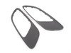 ES#3023045 - BM-0238-MATTE - Hood Vent Trim Kit - Matte Black - Direct replacement matte black hood vent trims - AUTOTECKNIC - BMW