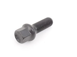 ES#2731374 - 1453503SW - Ball Seat Wheel Bolt (Black) - 14x1.5x35mm - Priced Each - Black zinc coated wheel bolts made specifically for OE wheels - H&R - Volkswagen