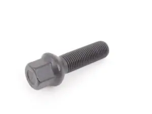 Ball Seat Wheel Bolt (Black) - 14x1.5x43mm - Priced Each
