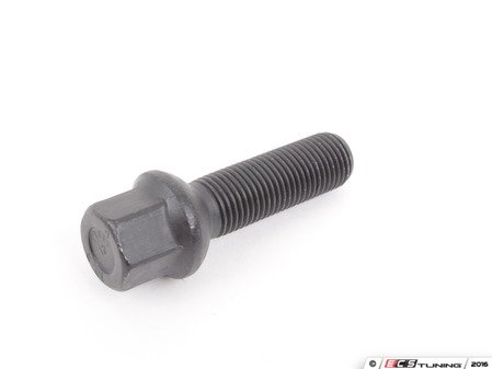 ES#2730980 - 1454303SW - Ball Seat Wheel Bolt (Black) - 14x1.5x43mm - Priced Each - Produced for running spacers with your OE wheels - H&R - Audi Volkswagen