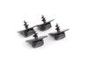 ES#348762 - 3D0061796B41 - Floor Mat Screws - Black - Replace those lost or broken fasteners - 4 per kit - Genuine Volkswagen Audi - Volkswagen
