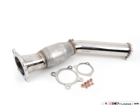 ES#2972519 - EXH-TDP-004-B8HF - 3" High Flow Catalytic Converter - Designed to seamlessly fit in place of factory catalytic converter - CTS - Audi