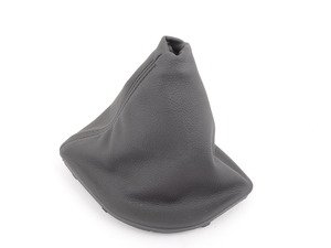 ES#47201 - 25117521561 - Leather Gear Lever Cover - Schwarz - Genuine BMW - BMW