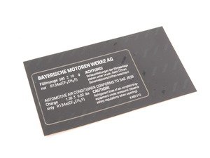 ES#179191 - 64506985512 - LABEL - Genuine BMW - BMW