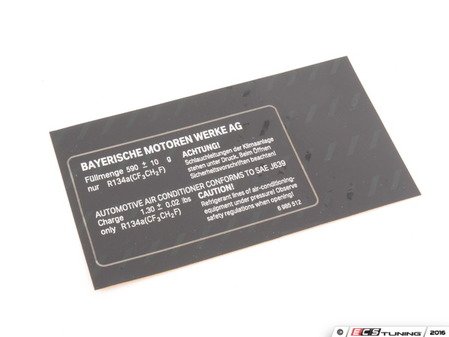 ES#179191 - 64506985512 - LABEL - Genuine BMW - BMW