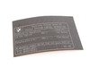ES#258144 - 71227594298 - Exhaust Emissions Label - Genuine BMW - BMW