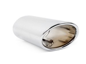ES#2806460 - 5G0253825D - Exhaust Tip - Left - Chrome tip found on the driver's side exhaust exit - Genuine Volkswagen Audi - Volkswagen