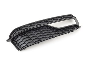 ES#2541890 - 8T0807682K01C - Fog Light Grille - Right - Satin Black  - Restore the clean look of your exterior - Genuine Volkswagen Audi - Audi