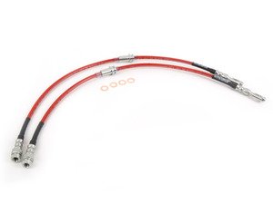 ES#248884 - ECS41015KT - Exact-Fit Stainless Steel Brake Lines - Front - (NO LONGER AVAILABLE) - Front set of DOT-compliant lines for an improved pedal feel -- SS ES3523471 - ECS - 