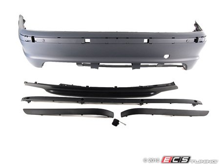 ES#2153831 - E46/4RRMTECH - M-Tech 2 Sedan Replica Bumper Conversion - Rear - M-tech styling, kit convenience - ECS - BMW
