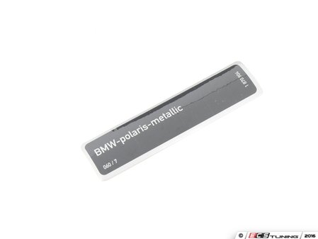 ES#78970 - 51141870904 - Paint Plate - Polaris Metallic plate label - Genuine BMW - BMW