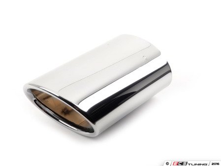 ES#2806461 - 5G0253826 - Exhaust Tip - Right - Chrome tip found on the passenger's side exhaust exit - Genuine Volkswagen Audi - Volkswagen
