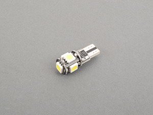 ES#2526289 - PLT1055050WHT - T10 Wedge Base White LED Bulb - No Collar - Canbus - Priced Each - 5 Chip White LED Wedge Base Bulb - ZiZa - Audi BMW Volkswagen Mercedes Benz MINI Porsche