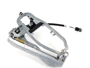 ES#91440 - 51228243635 - E53 X5 Rear Door Handle Carrier - Left - Mechanism that the exterior door handle bolts to and operates the latch assembly - Genuine BMW - BMW