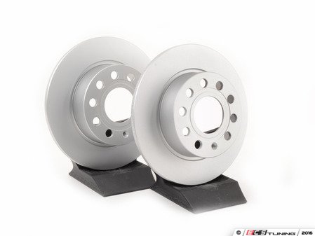 ES#2992376 - 1K0615601AB9KT - Rear Brake Rotors - Pair (253x10) - These Meyle-PD rear brake rotors offer a premium aftermarket upgrade that meets original equipment standards. - Meyle - Audi Volkswagen