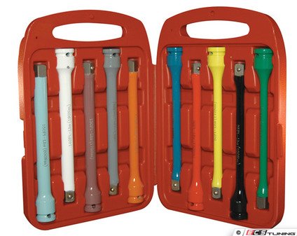 ES#2932466 - ATD4380 - 10 Pc. 1/2" Drive Torque Extension Set - Torque down wheels without using a torque wrench, with these extensions (sockets not included) - ATD Tools - Audi BMW Volkswagen Mercedes Benz MINI Porsche