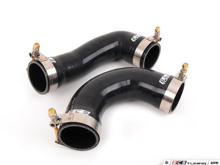 ES#3071764 - 010137ECS02-01KT - High Flow Charge Pipe Coupler Kit - Includes 2 Piece Intercooler Pipe Couplers - Black - Improve your charge airflow path with our Silicone Intercooler Pipe Couplers - ECS - Audi Volkswagen
