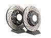 ES#3046852 - 011505ECS01KT1 - Performance Front Brake Service Kit - Featuring front ECS 2-piece cross drilled and slotted rotors and Hawk HPS pads - Assembled By ECS - 