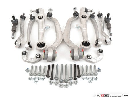 ES#2794948 - 8E0498998KT -  Complete Front Control Arm Kit - Includes all front control arms and hardware - plus tie rod ends and sway bar end links! - Vaico - Audi Volkswagen
