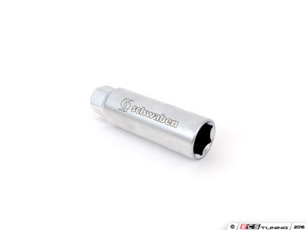 ES#2992910 - 004351SCH01a - Schwaben Extended Wheel Stud Socket Adapter - 17mm  - Designed to be used with existing OEM lug wrench and adapt to extended wheel stud conversions. Keep inside your glove box for emergency on the road. - Schwaben - Audi BMW Volkswagen Mercedes Benz MINI Porsche