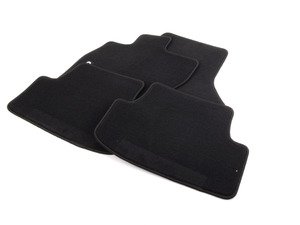 ES#2755267 - 5G1061370WGK - Mojo Mats - Black / Black Piping - Keep your interior showroom fresh with a set of four carpeted black floor mats with black piping and white GOLF lettering - Genuine Volkswagen Audi - Volkswagen