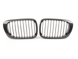 ES#3023025 - CFG460BYY - Carbon Fiber Center Grills - E46 Coupe - 323Ci 328Ci 325Ci 330Ci 00-03 - All E46 M3 - Add style and individuality to your BMW in minutes - Turner Motorsport - BMW