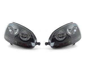 ES#1848614 - 1KD998005/006blk - European Halogen Blackout Headlight Set - (NO LONGER AVAILABLE) - Plug and play blackout housings for a unique look and improved visibility. Select your favorite bulbs! - ZiZa - 
