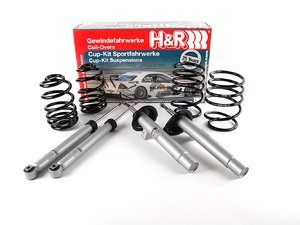 ES#10815 - 31016-4 - H&R Sport Cup Suspension Kit - H&R Spring & H&R Shock Combination, Perfect combination of handing & ride quality, ( Avg. Low 1.3"F 1.2"R) - H&R - BMW
