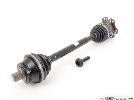 ES#3072342 - 8E0407271AT - Front Axle Assembly - Left  - Complete driveshaft with CV joints; ready for installation - GKN Drivetech - Audi