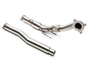ES#3096288 - 5V1200 - 3" High Flow Downpipe With Catalytic Converter - OEM Cat-Back - (NO LONGER AVAILABLE) - Stainless Steel 3" downpipe with 200-cell high flow catalytic converter designed for use with your OEM cat-back exhaust - CobbTuning - 