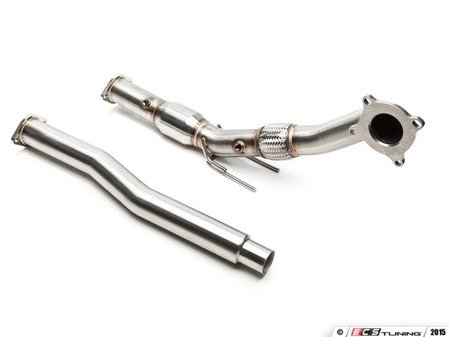 ES#3096288 - 5V1200 - 3" High Flow Downpipe With Catalytic Converter - OEM Cat-Back - (NO LONGER AVAILABLE) - Stainless Steel 3" downpipe with 200-cell high flow catalytic converter designed for use with your OEM cat-back exhaust - CobbTuning - 