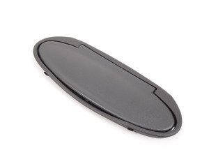 ES#1496476 - 9967319030001C - Illuminated Vanity Mirror Housing - Satin Black - Does not include mirror glass - Genuine Porsche - Porsche