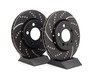 ES#522238 - GD931 - Rear Dimpled & Slotted Brake Rotors - Pair (256x22) - Upgrade to a slotted / dimpled rotor for improved braking - EBC - Audi Volkswagen