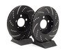 ES#522238 - GD931 - Rear Dimpled & Slotted Brake Rotors - Pair (256x22) - Upgrade to a slotted / dimpled rotor for improved braking - EBC - Audi Volkswagen