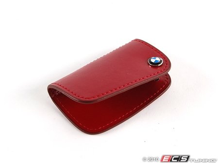 ES#256662 - 80232149933 - Nappa Leather Key Case - Red - (NO LONGER AVAILABLE) - Covers the late model BMW key fob - Genuine BMW - 