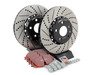 ES#3085857 - 1k0615301ADFKT - Front Brake service kit (312x25) - Featuring ECS Cross-Drilled & Slotted 2-Piece Brake Rotors and ECS EP24 Enthusiast Performance Pads - Assembled By ECS - Volkswagen