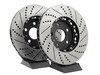 ES#3085857 - 1k0615301ADFKT - Front Brake service kit (312x25) - Featuring ECS Cross-Drilled & Slotted 2-Piece Brake Rotors and ECS EP24 Enthusiast Performance Pads - Assembled By ECS - Volkswagen