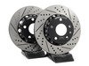 ES#3085679 - 1K0615601DKT3 - Performance Rear Brake Service Kit (282x12) - Featuring ECS Cross-Drilled & Slotted 2-Piece Brake Rotors and ECS EP24 Enthusiast Performance pads - Assembled By ECS - Audi Volkswagen
