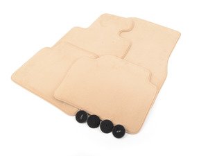 ES#3016334 - 51477426318 - Carpeted Floor Mat Set - Beige - Complete set of four - Genuine BMW - BMW
