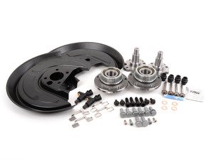 ES#2771518 - 1j0615609KT - 337/20th/GLI Rear Brake Upgrade Installation Kit - Complete kit needed to install the larger ventilated rear brakes from the 337/20th/GLI models - Assembled By ECS - Volkswagen
